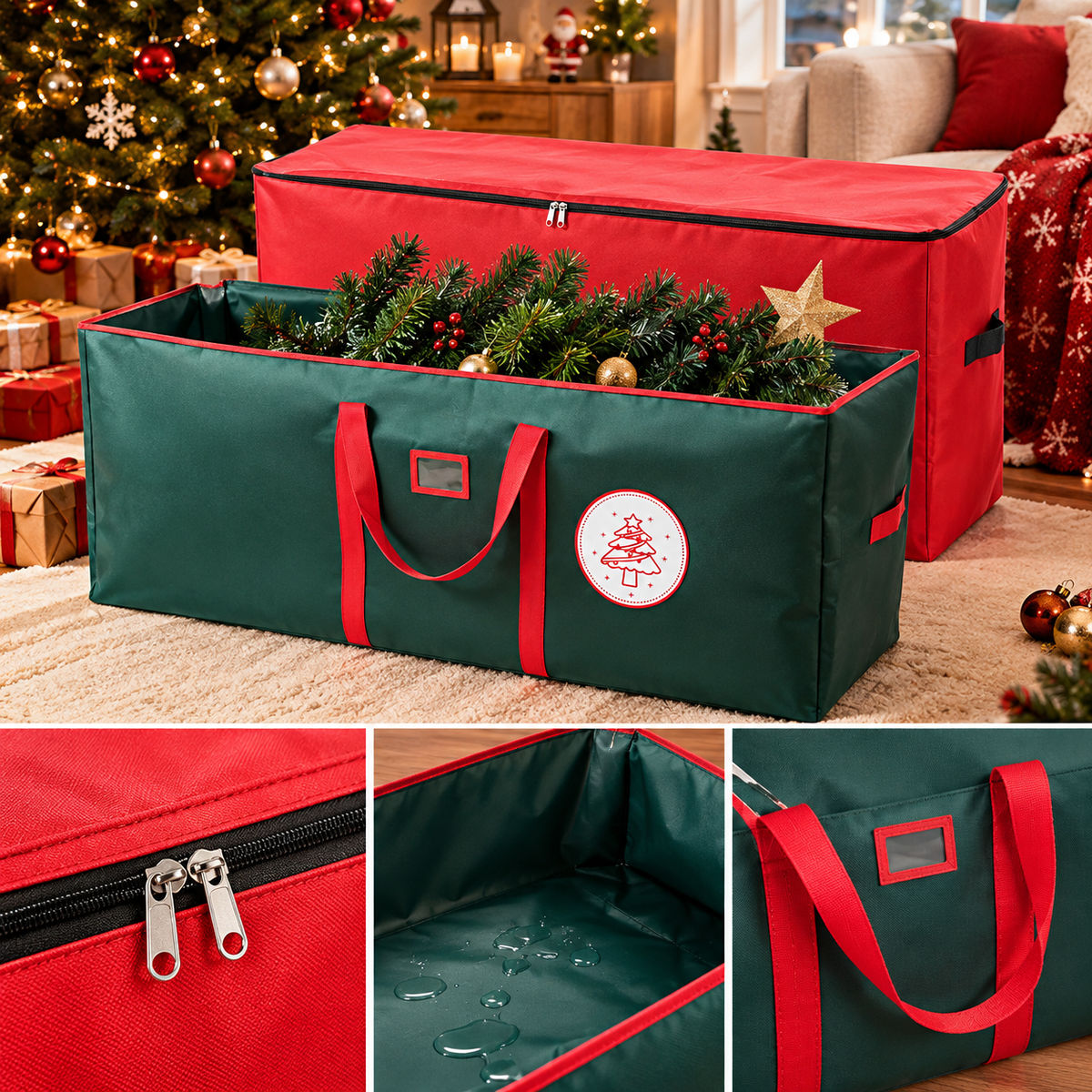 Velmmont Noël — Bolsa de Almacenaje para Árbol y Coronas